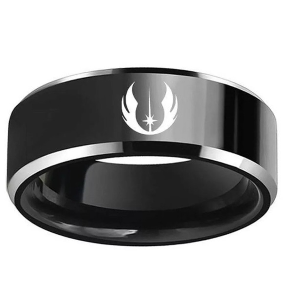 Star Wars Black Stainless Steel Ring - Picture 3 of 3